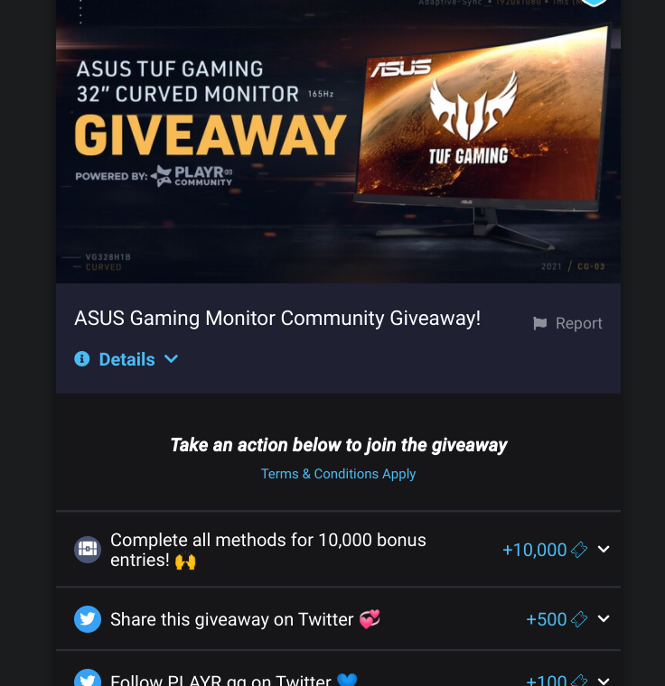 PLAYR.gg giveaway