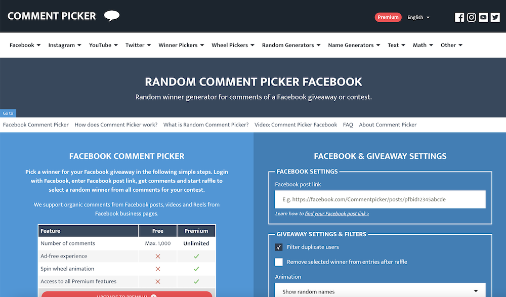 Rafflys by AppSorteos – Instagram Comment Picker