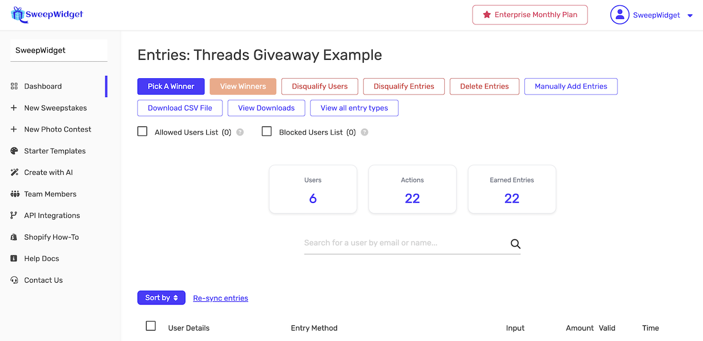 How To Create A Giveaway With SweepWidget - SweepWidget Help Docs