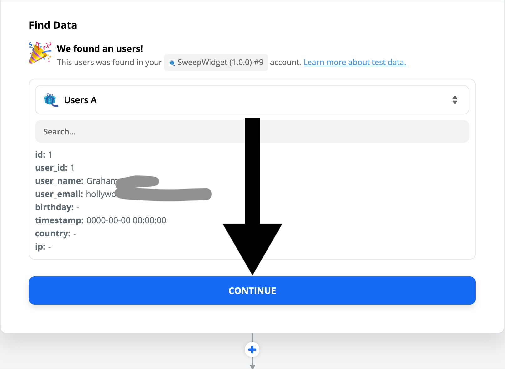 SweepWidget Zapier Integration