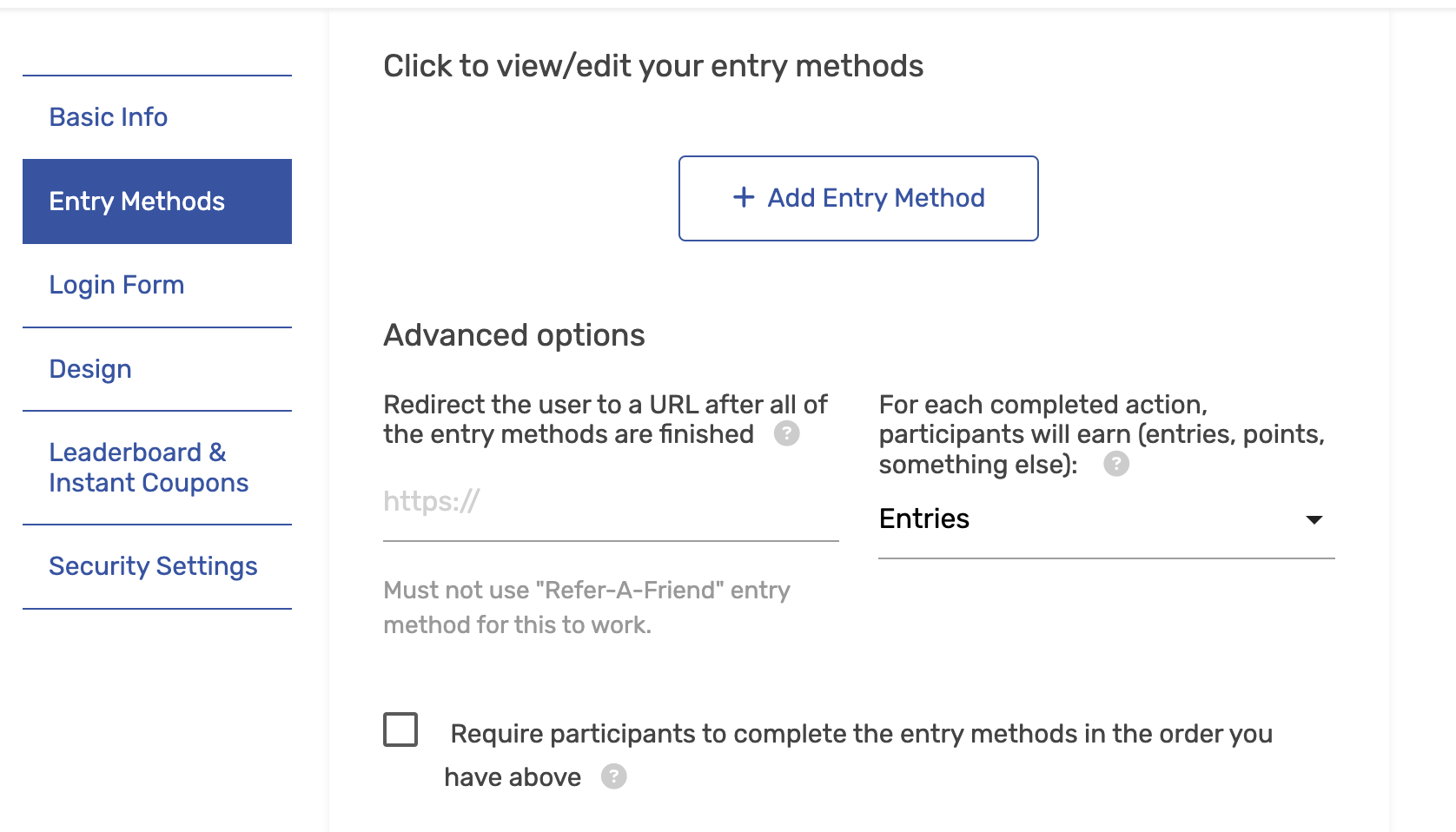 How To Require Users To Complete Each Entry Method In A Specific Order ...