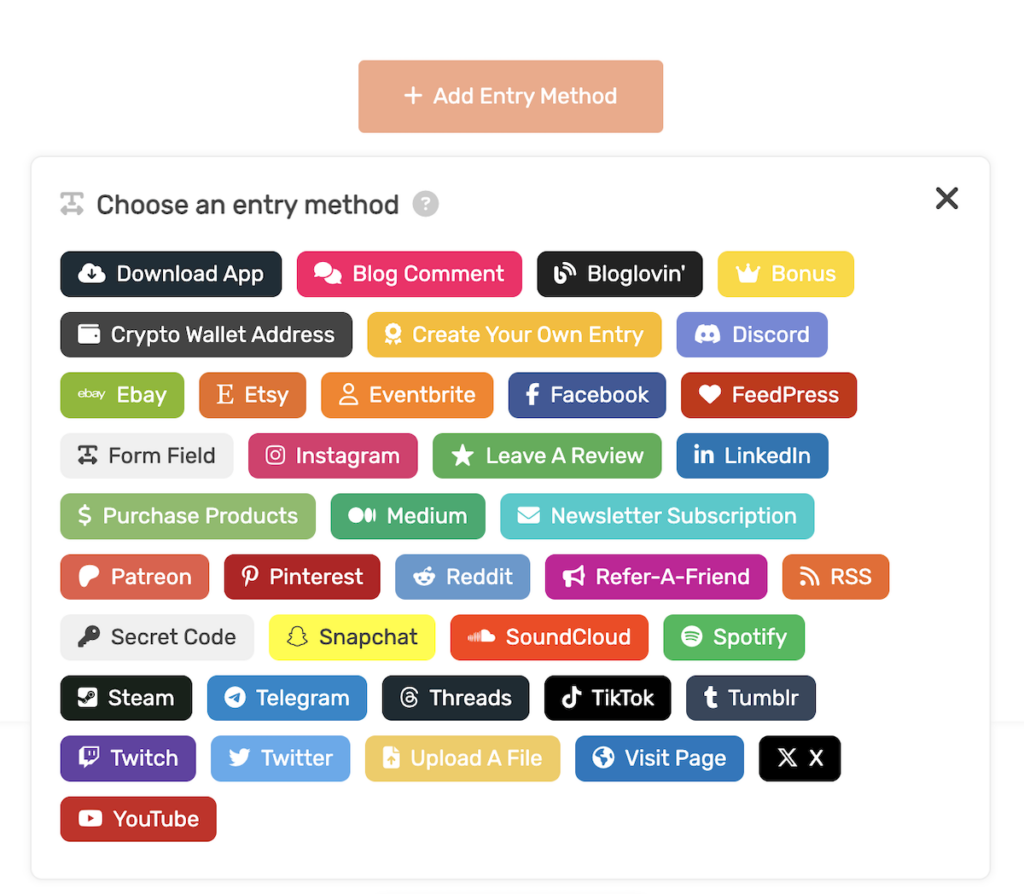 Newsletter Subscription Entry Method