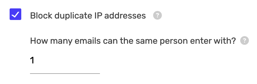 Block Duplicate IP Addresses